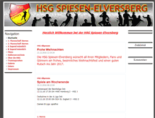 Tablet Screenshot of hsg-spiesen-elversberg.de